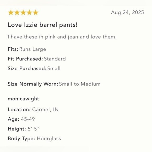 NWT Size M Tall- Pilcro The Izzie Relaxed Pull-On Barrel Pants Cotton (US$ 118) - Picture 10 of 15